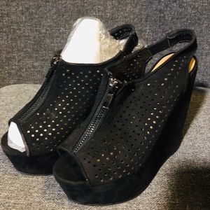 Suede heels